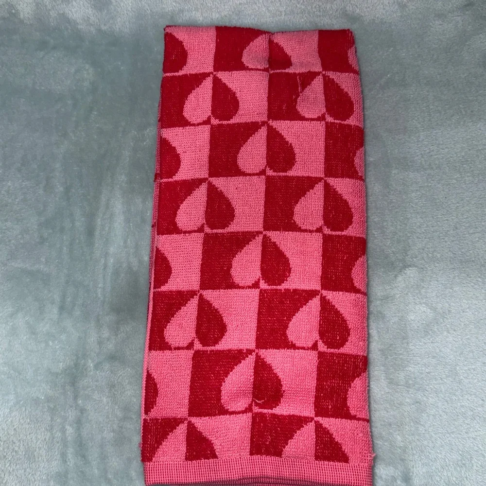 kate spade Pink and Red Heart Kitchen Towels